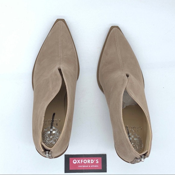 VINCE CAMUTO Ginsel Taupe Suede Bootie - Picture 11 of 15